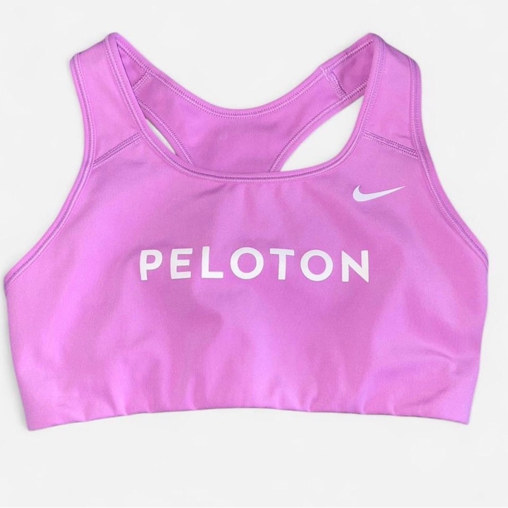 Nike Peloton Dri-FIT Purple/Pink Sports Bra